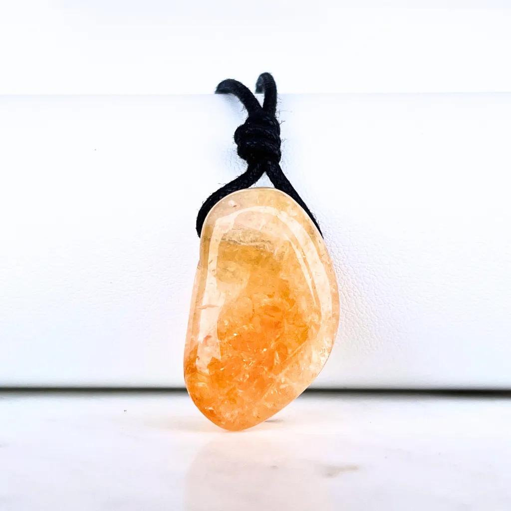 Citrine Nugget Gemstone OOAK Pendant - Exclusive Natural Beauty