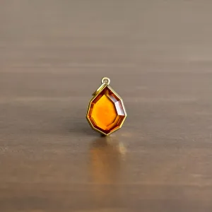 Citrine Shield Pendant