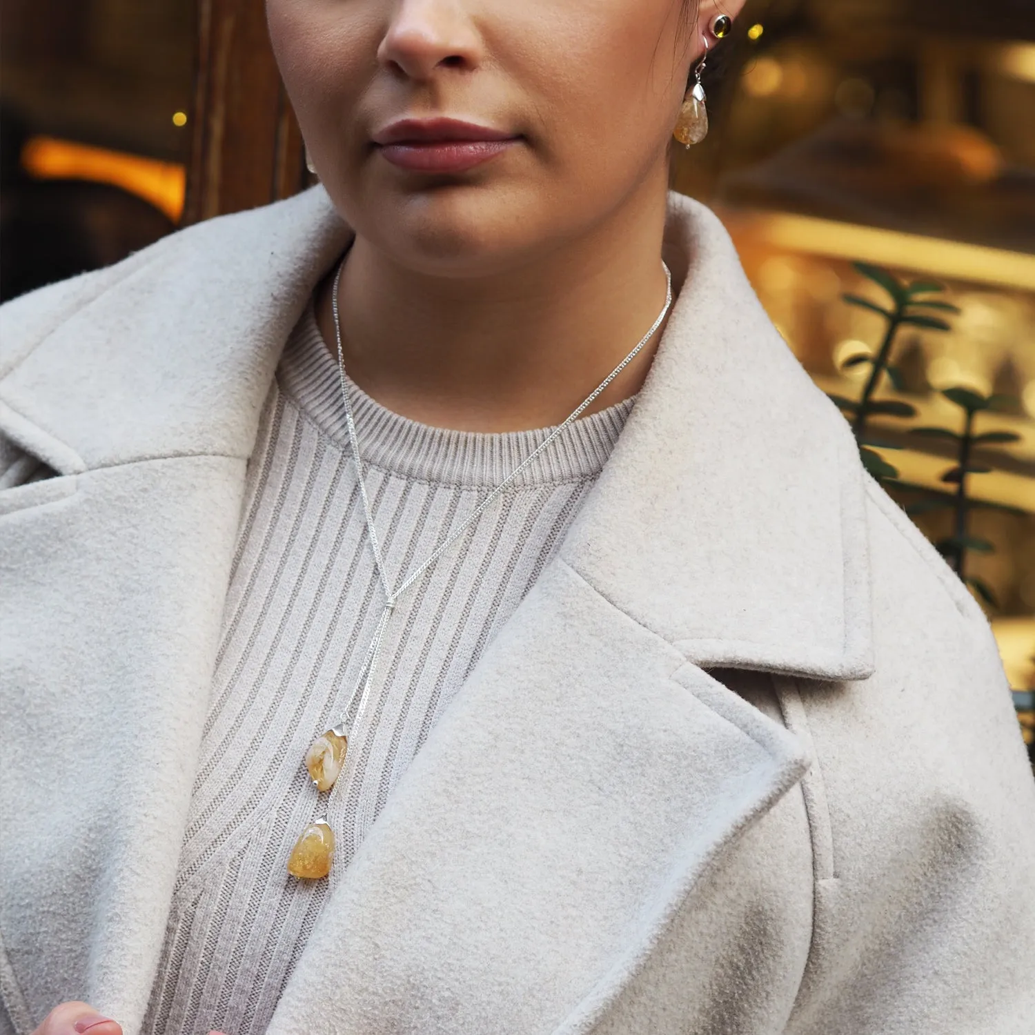 Citrine Small Stud Earrings