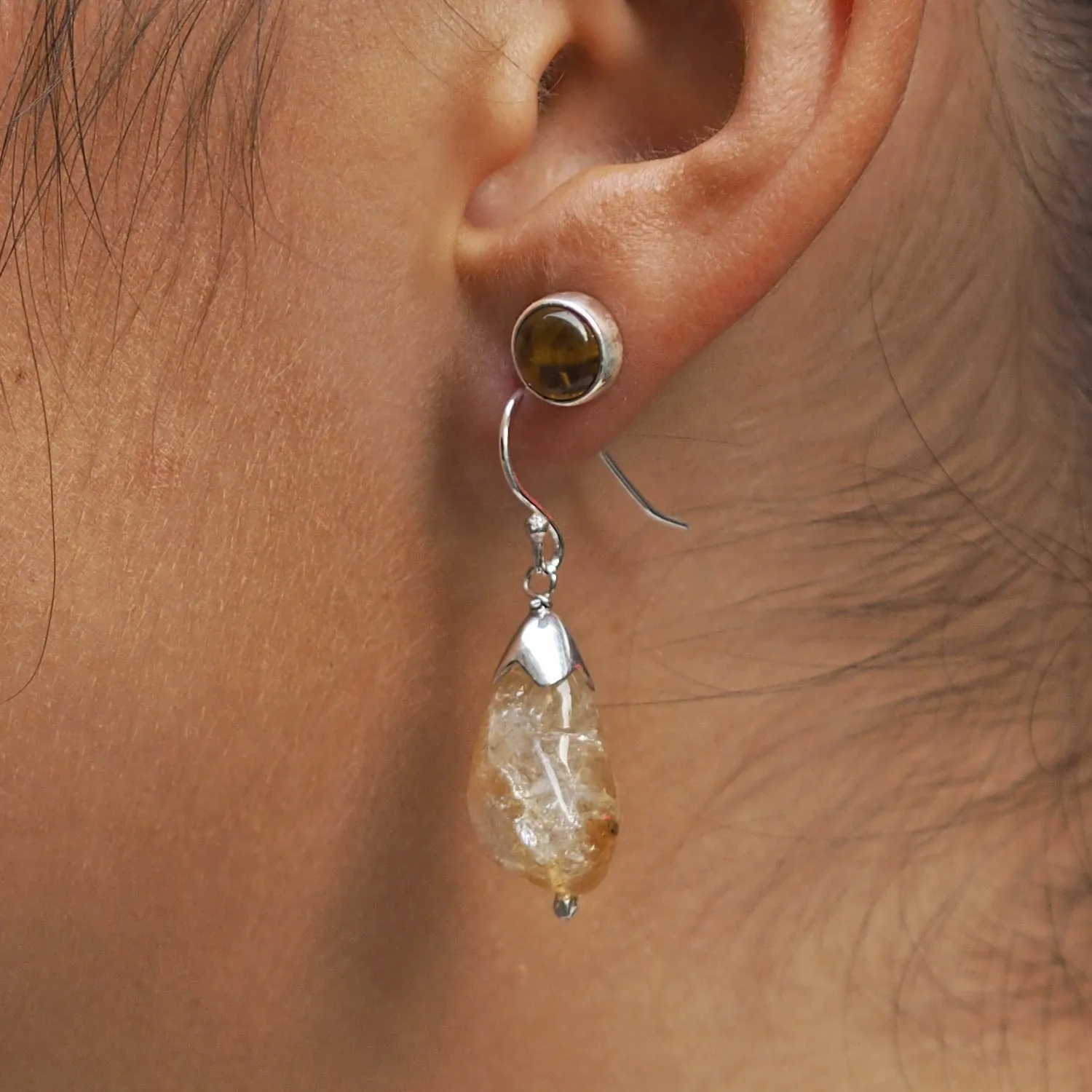 Citrine Small Stud Earrings