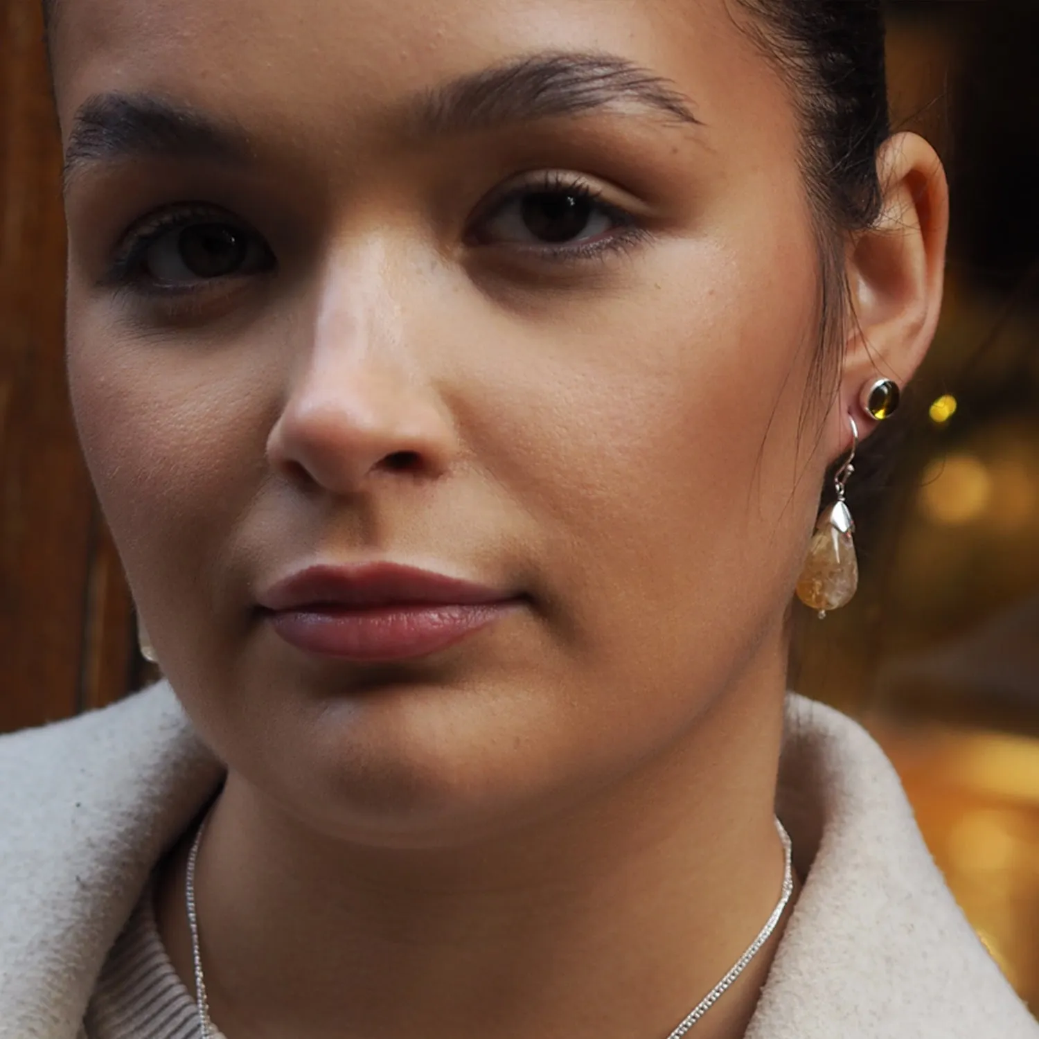 Citrine Small Stud Earrings