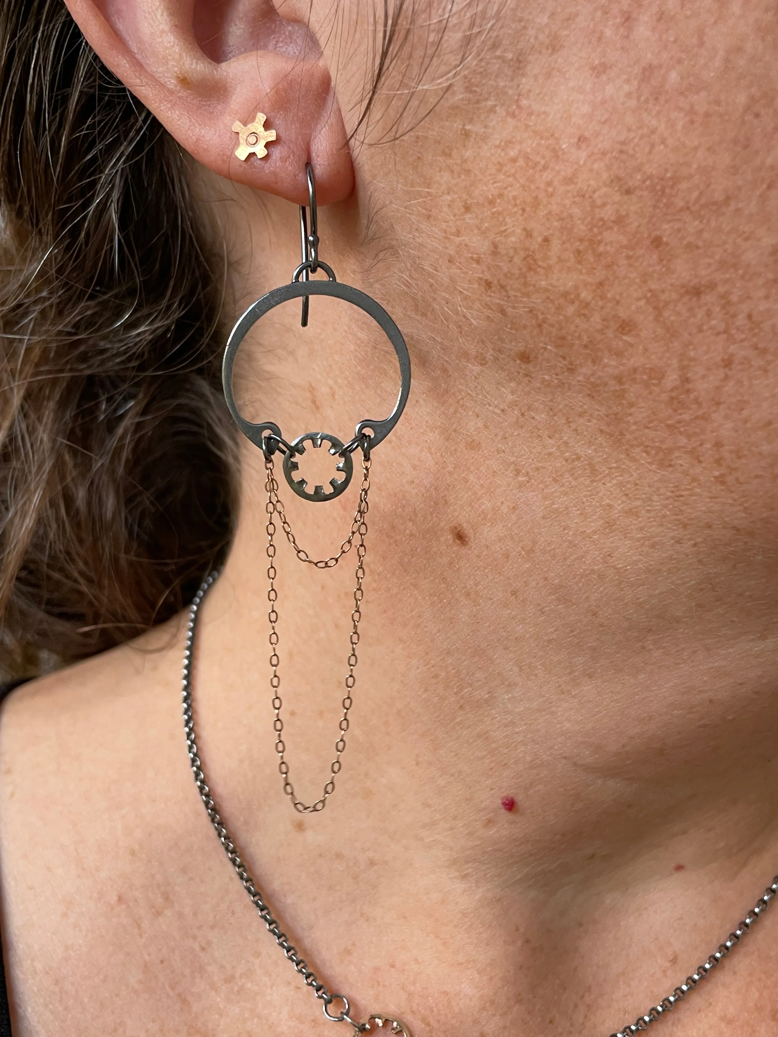 Clutch and Grace 14ky Chandelier Earrings