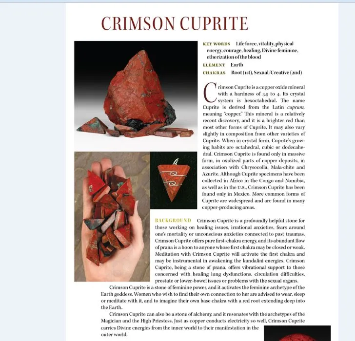 Crimson Cuprite & Moldavite Pendant 'Kundalini Activation'