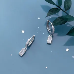 Cubic Zircon Tiny Hoop Earrings