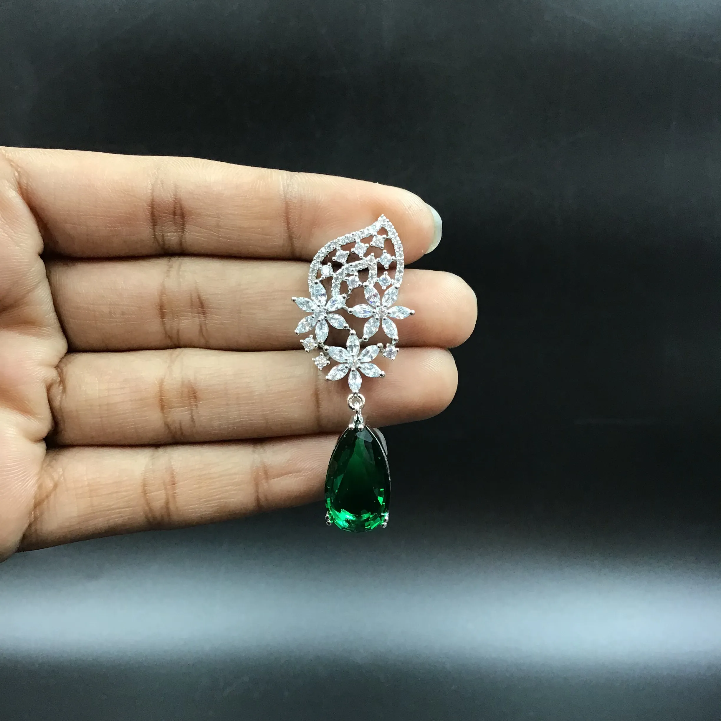 Danglers Zircon/AD Earring 6019-68