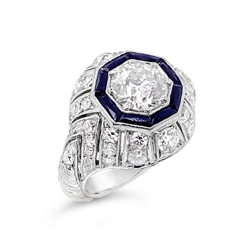 Diamond & Onyx Ring