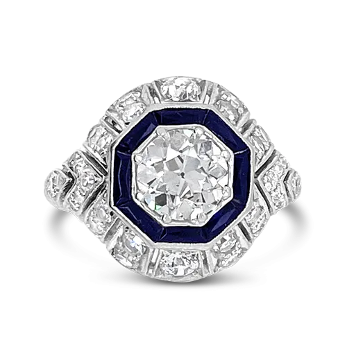 Diamond & Onyx Ring