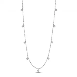 Diamond Jewellery 18ct White Gold Diamond Necklace NDQ135W