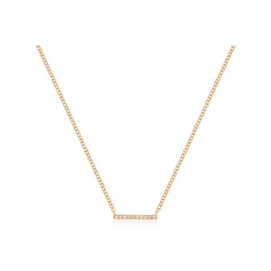 Diamond Mini Bar Necklace