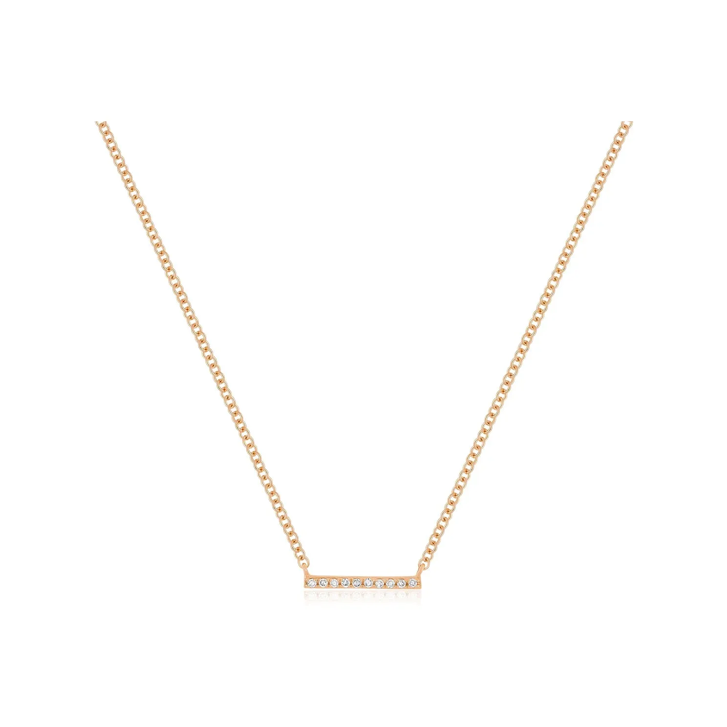 Diamond Mini Bar Necklace