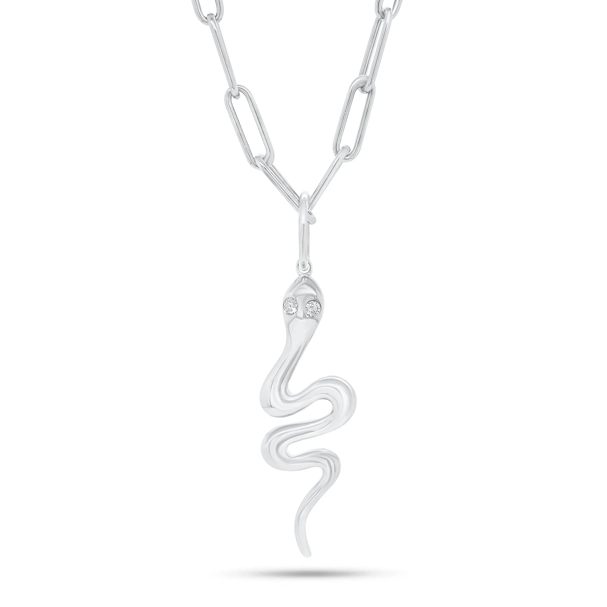 Diamond Snake Pendant