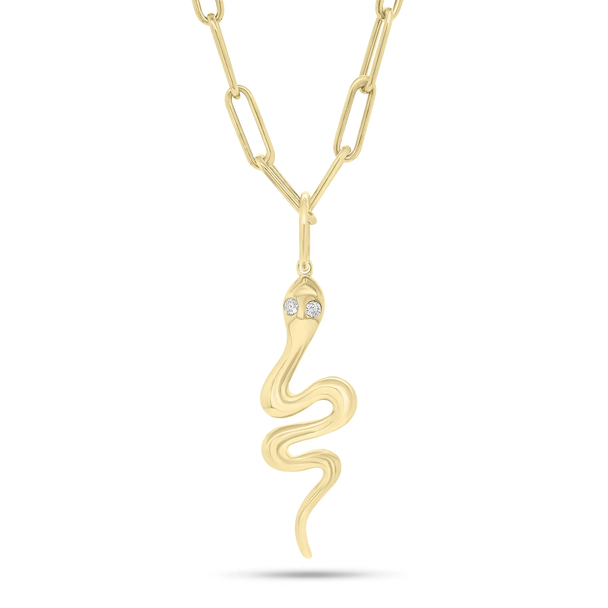 Diamond Snake Pendant