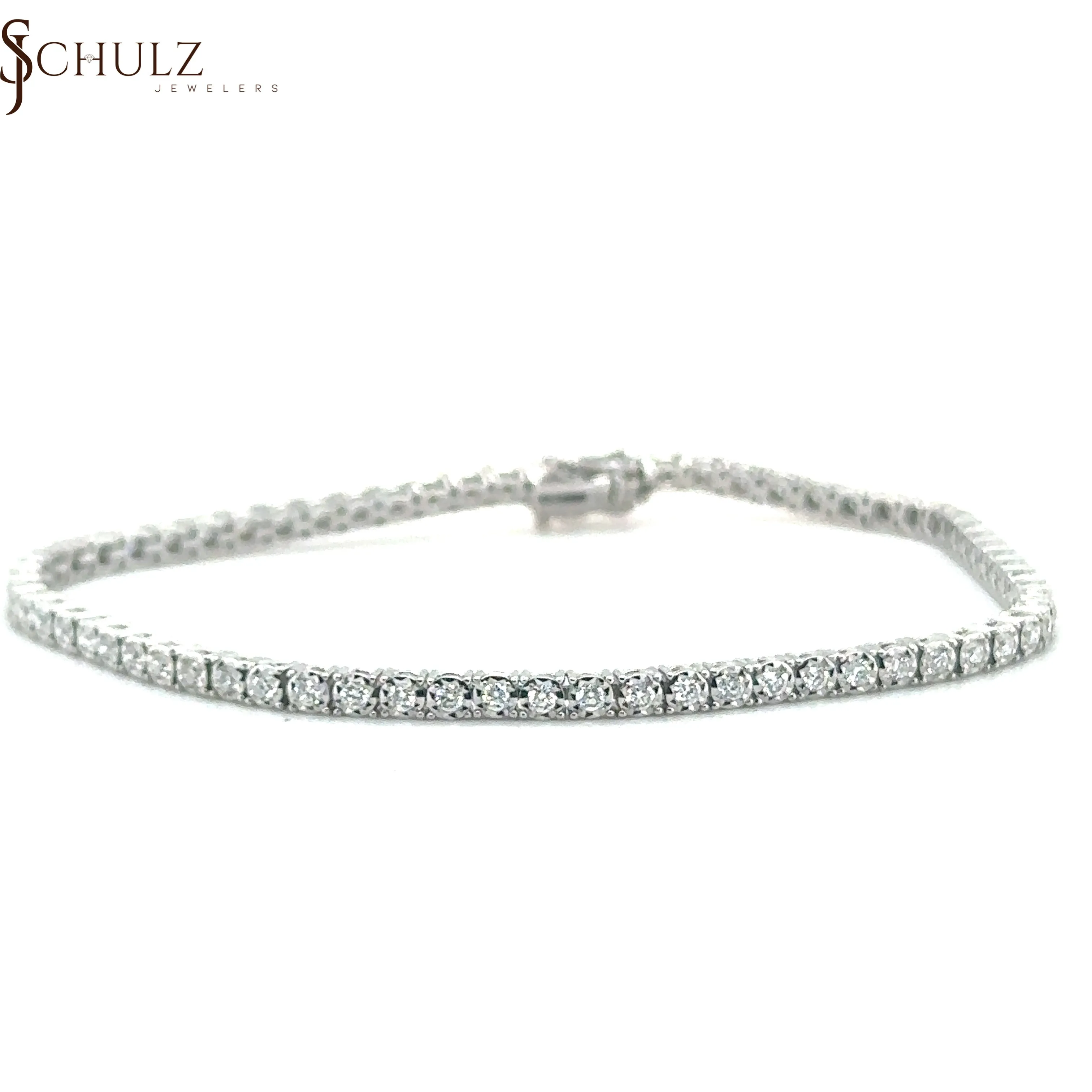 Diamond White Gold Tennis Bracelet