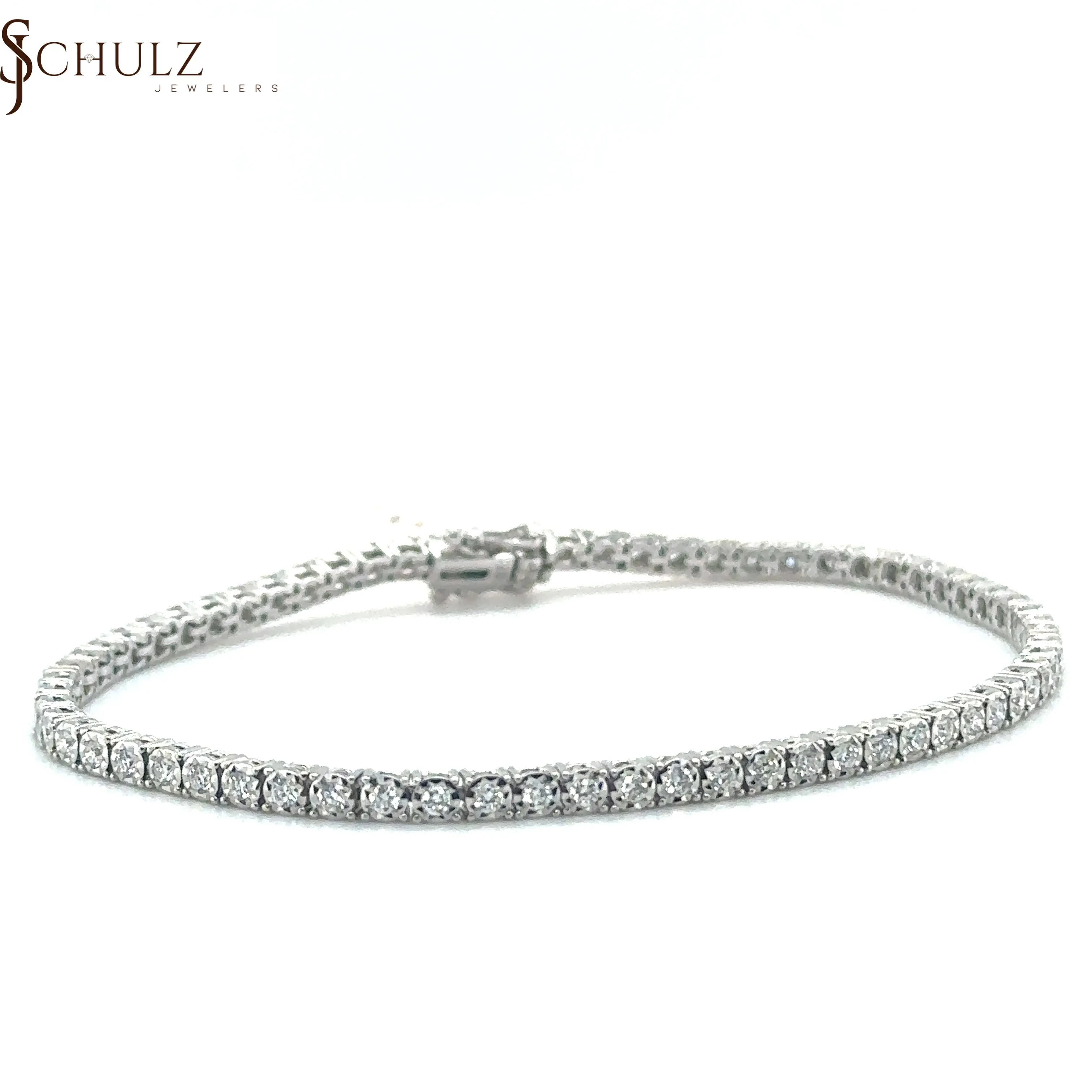 Diamond White Gold Tennis Bracelet