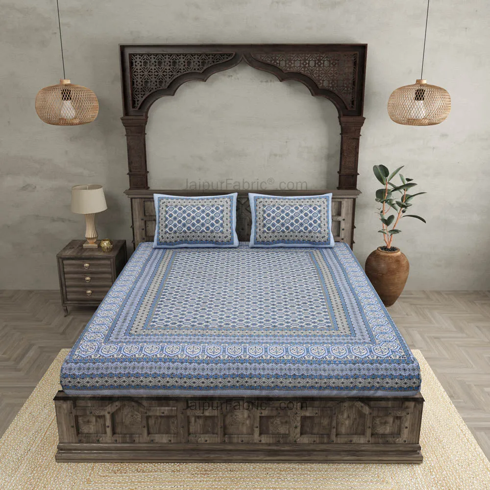Double Delight Cotton Bedsheet Set for Luxurious Comfort