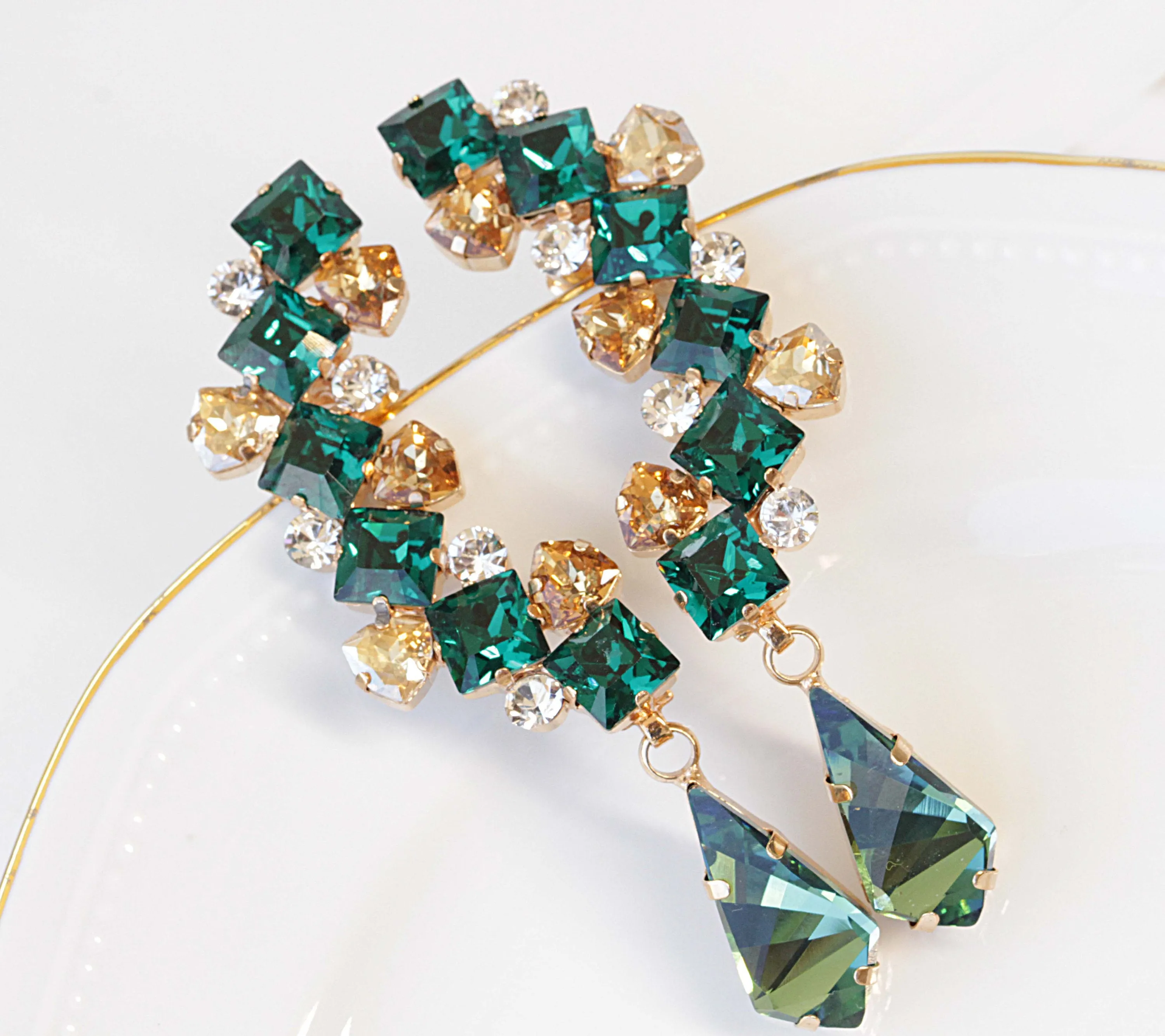 Emerald EAR CLIMBER EARRING