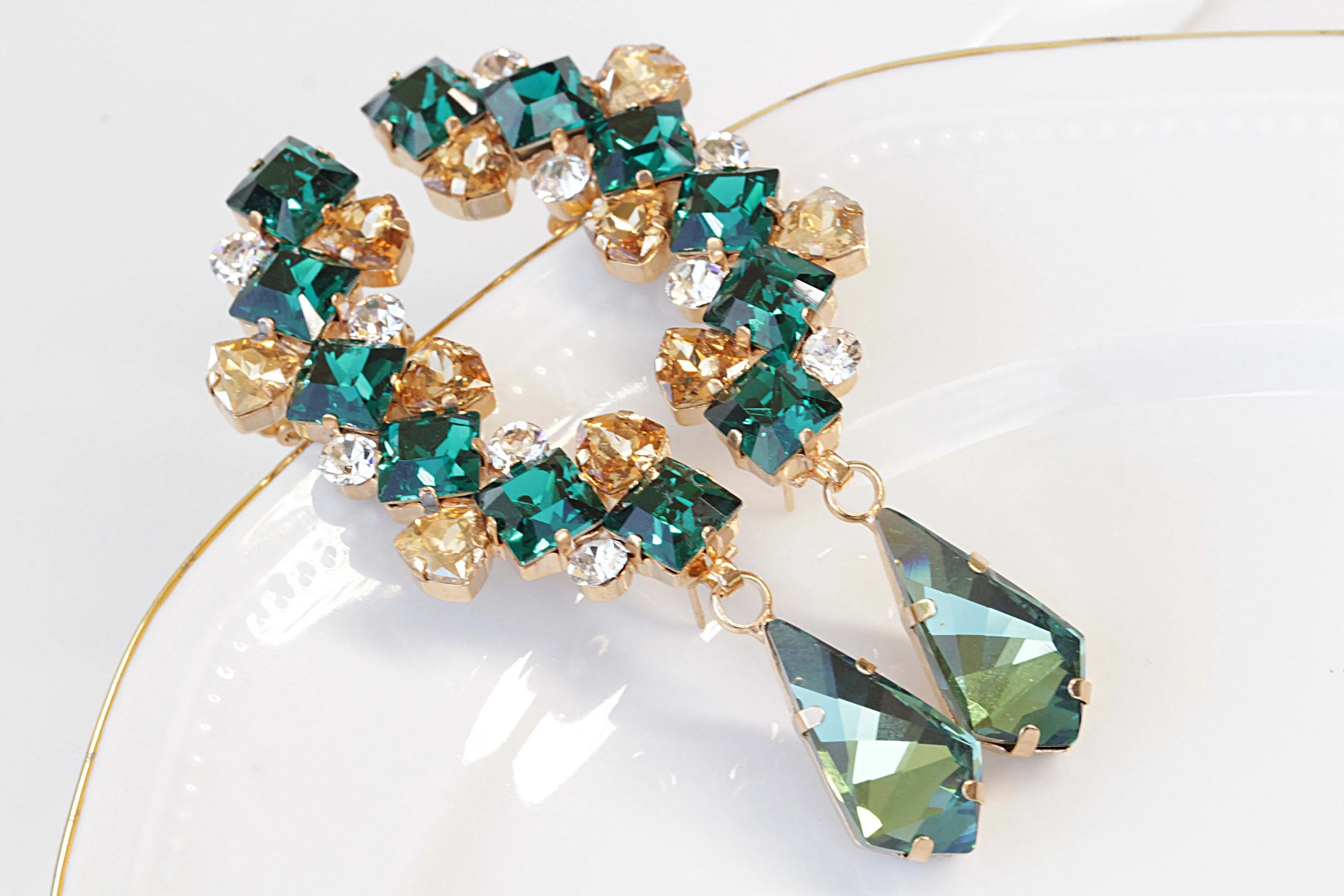 Emerald EAR CLIMBER EARRING