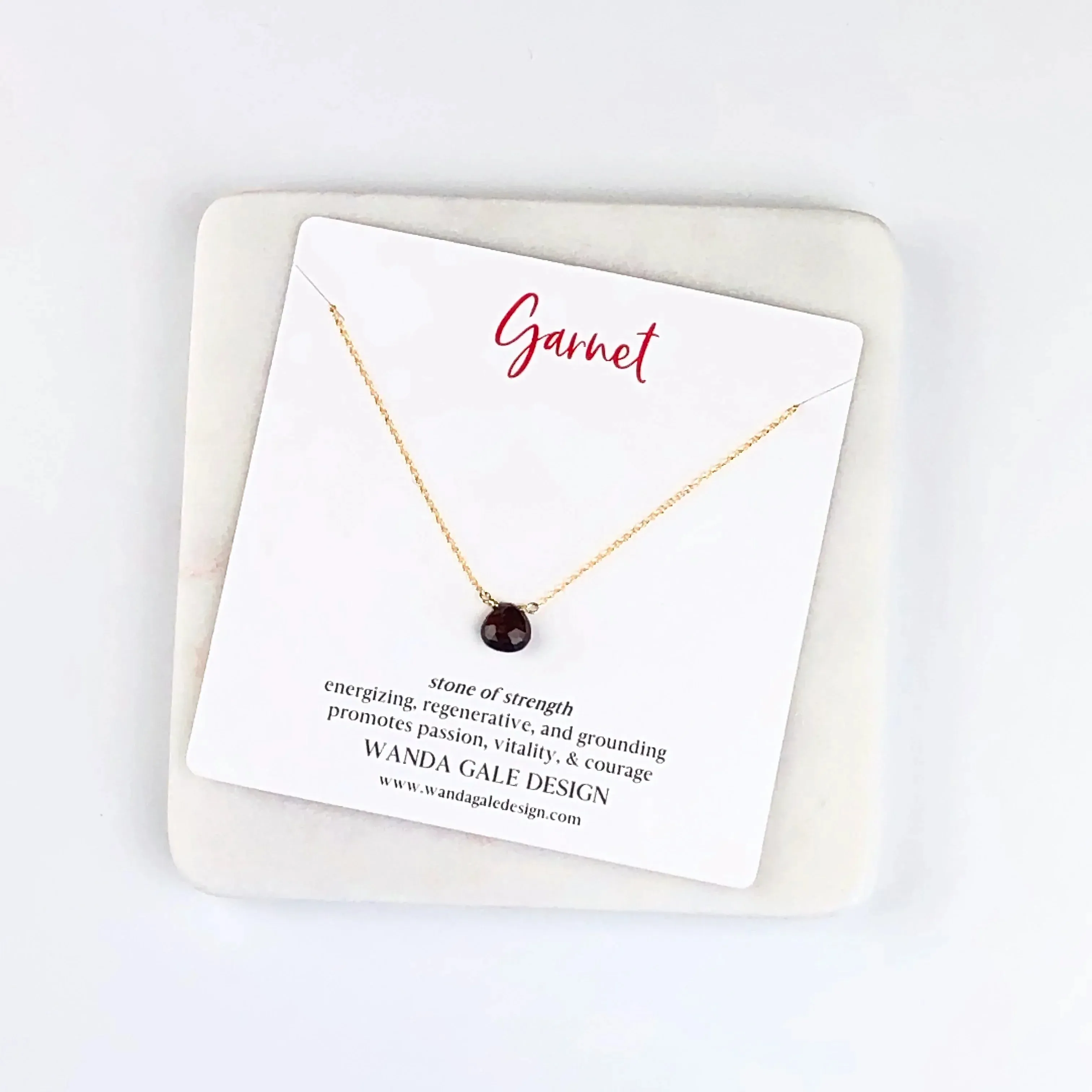 Energy stone necklace - Black Spinel