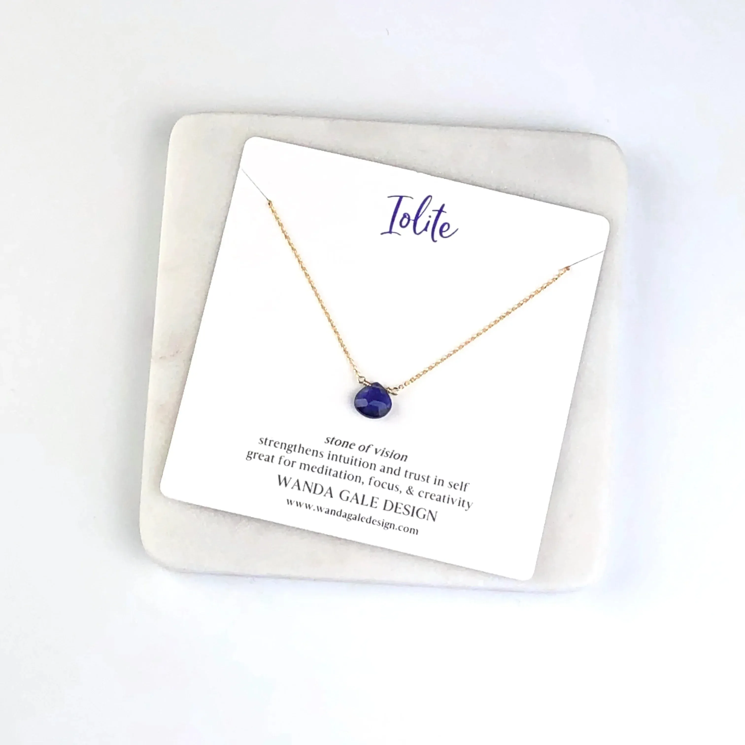 Energy stone necklace - Black Spinel