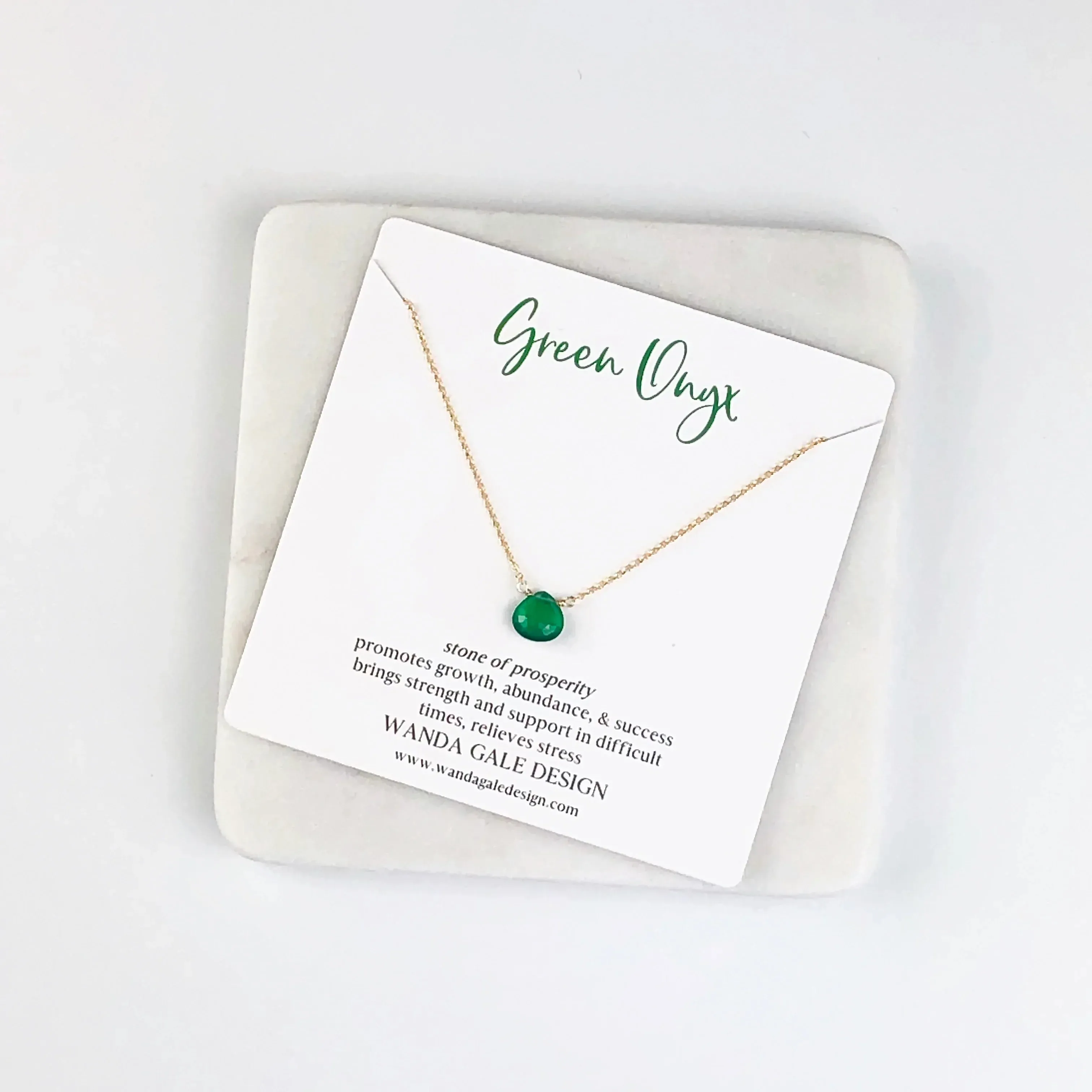 Energy stone necklace - Black Spinel