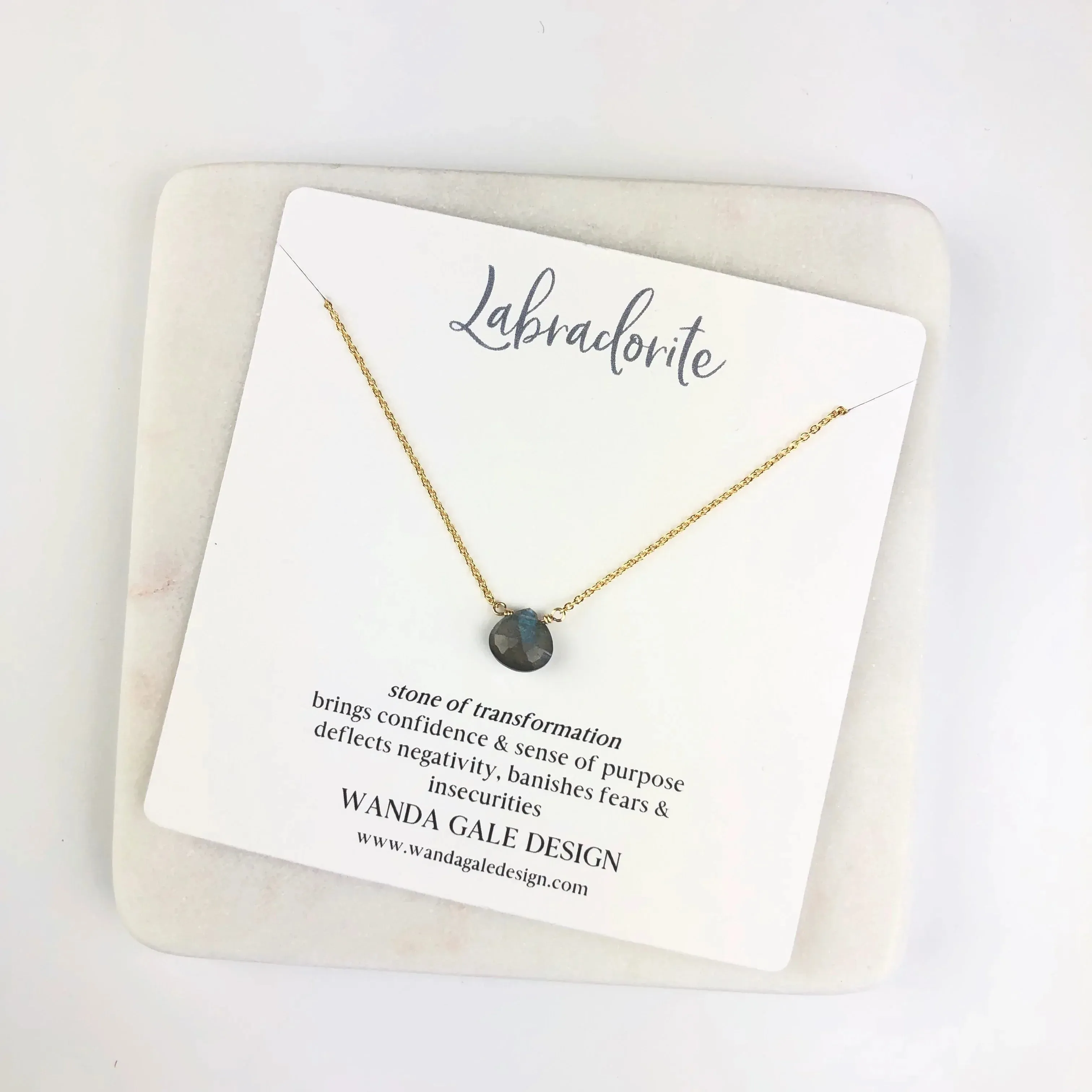 Energy stone necklace - Black Spinel
