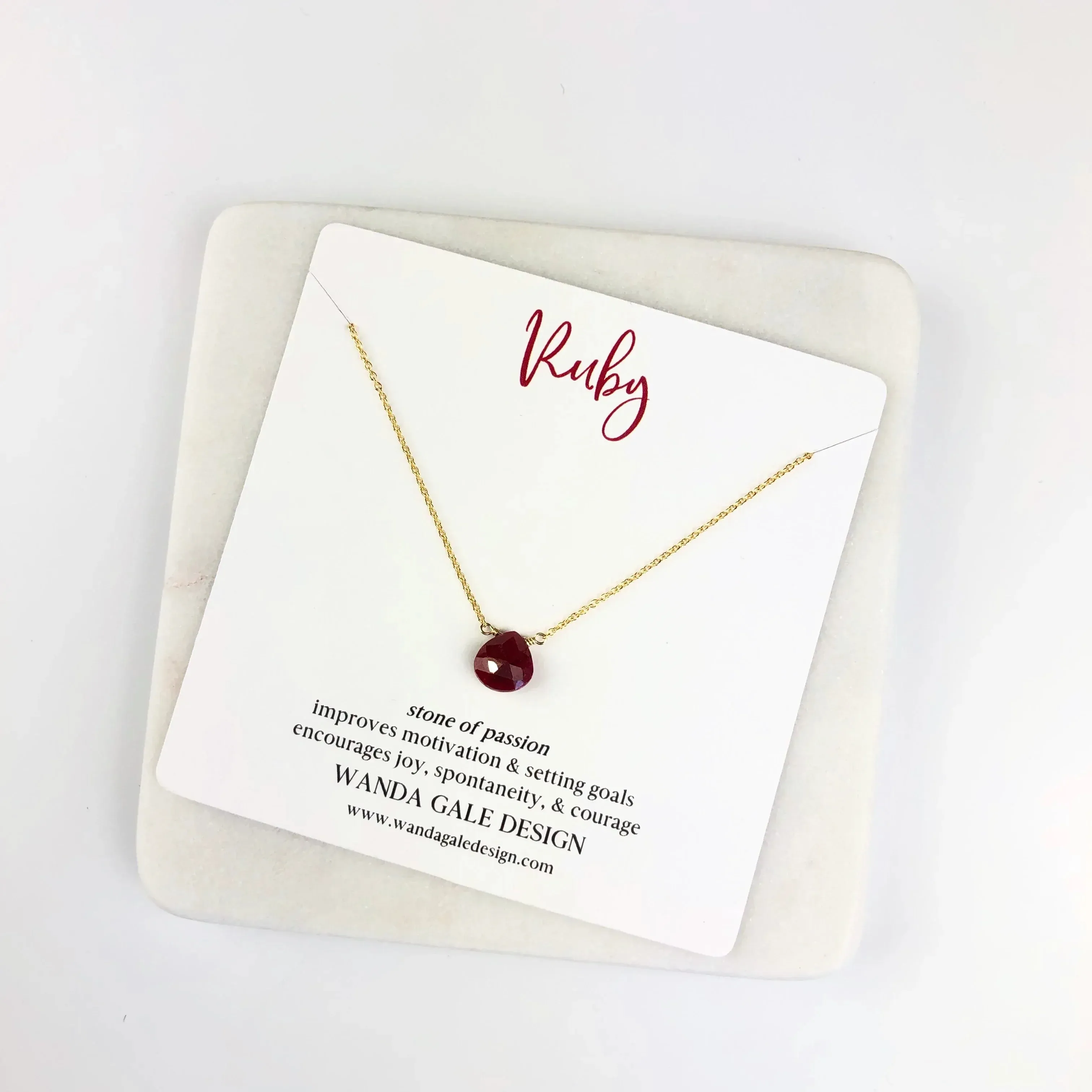 Energy stone necklace - Black Spinel
