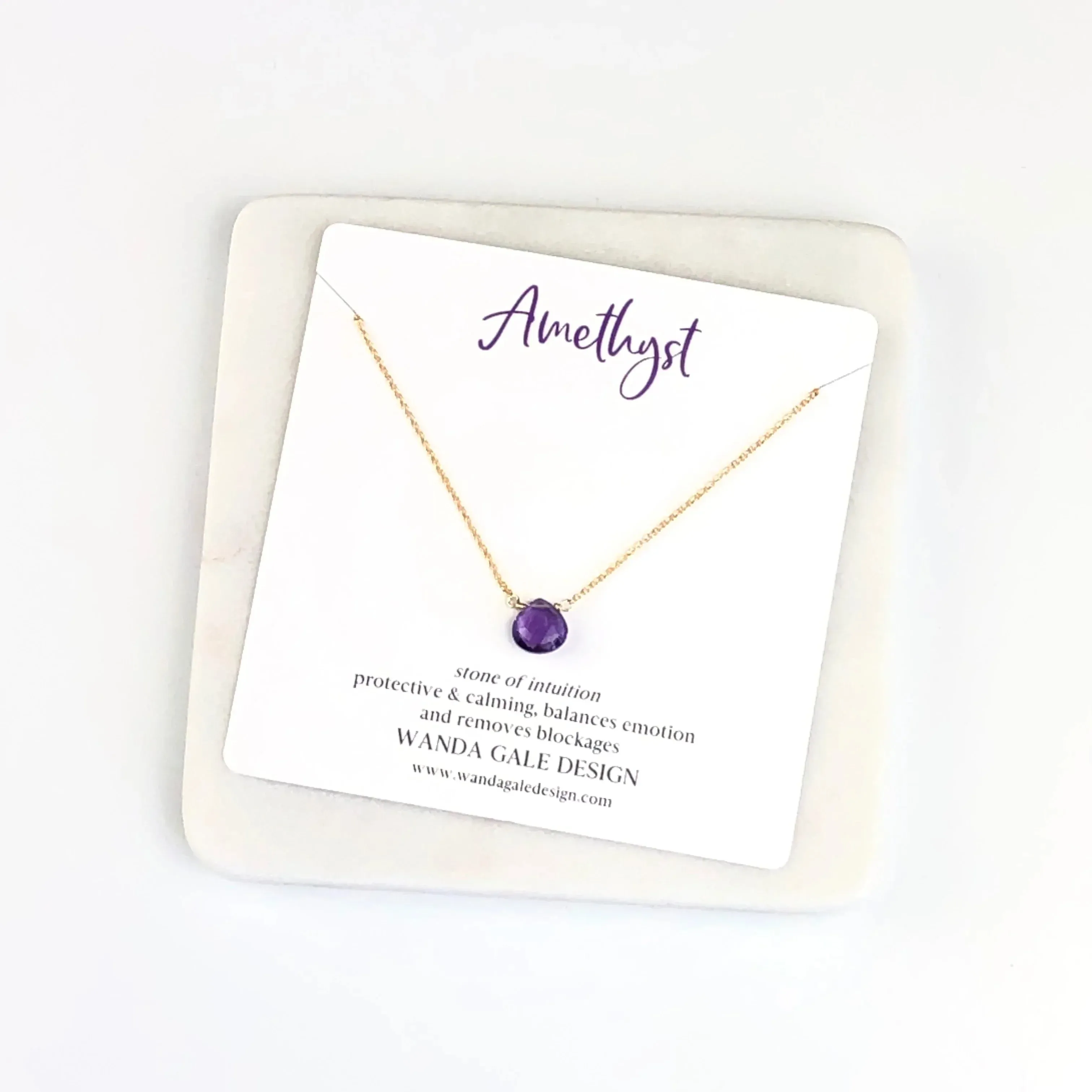 Energy stone necklace - Black Spinel