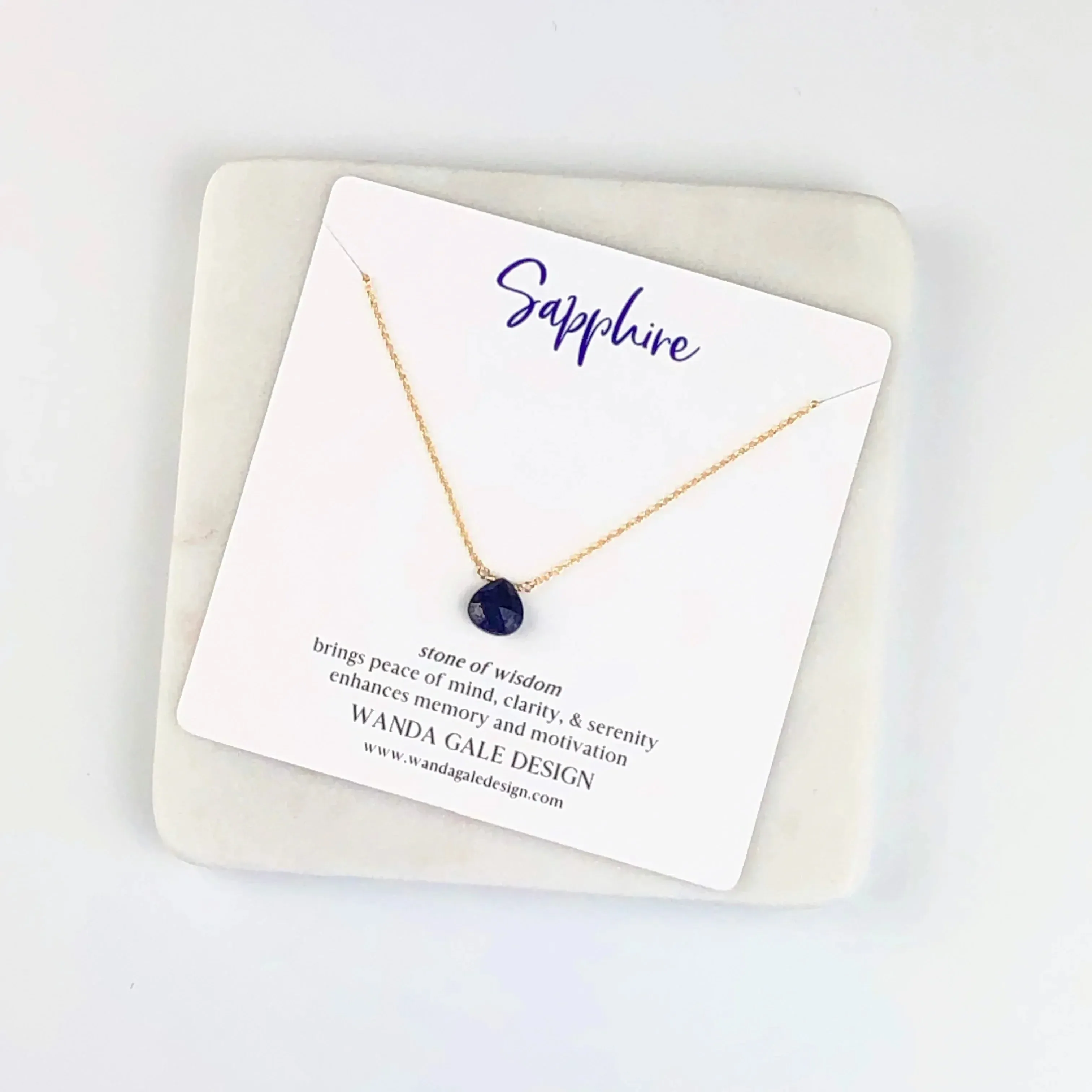Energy stone necklace - Blue Topaz
