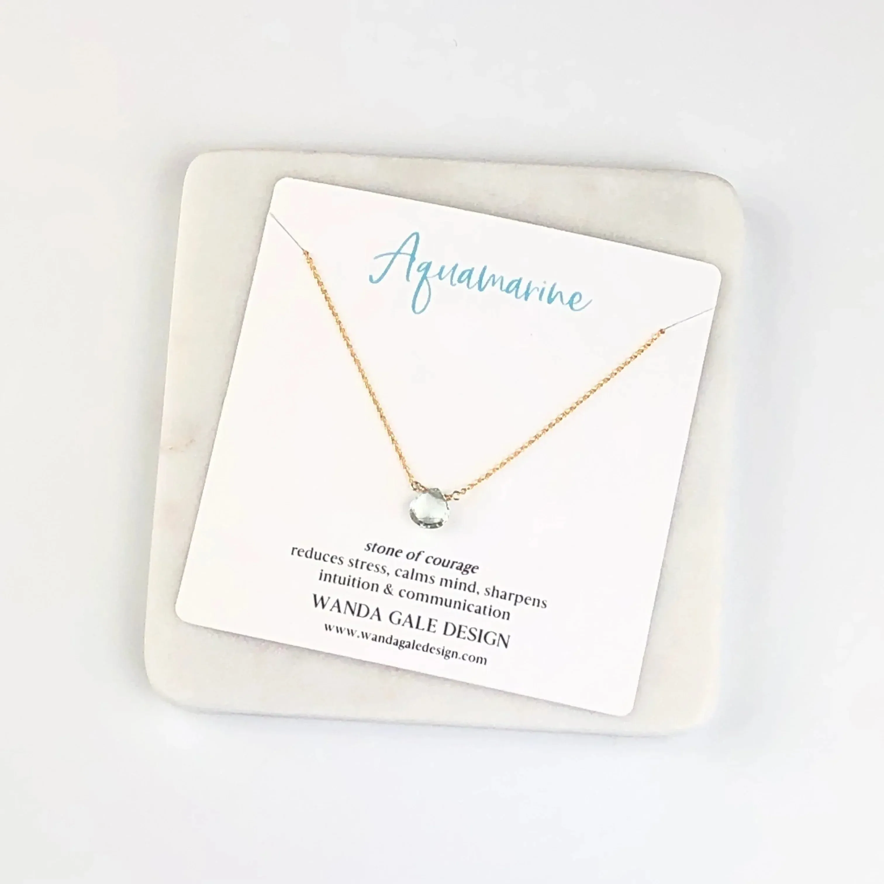 Energy stone necklace - Blue Topaz