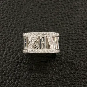Eternity Band with Diamond Roman Numerals