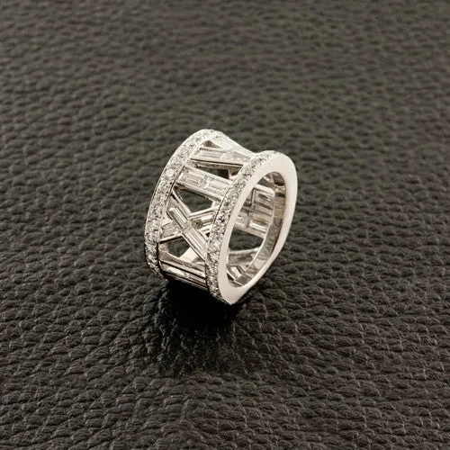 Eternity Band with Diamond Roman Numerals