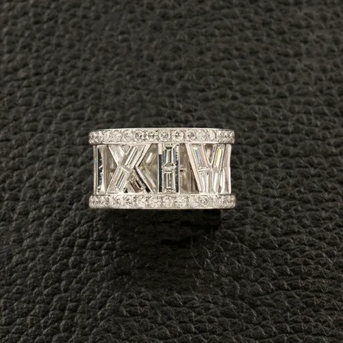 Eternity Band with Diamond Roman Numerals