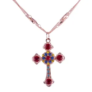 Flat Cross Pendant in "Pretty Woman" *Custom*