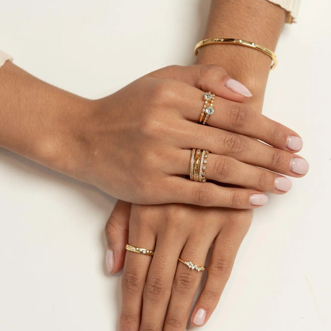 Gemstone Pavé Ring