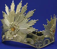 Gold Sunburst Crown / Egyptian / Very Good Quality