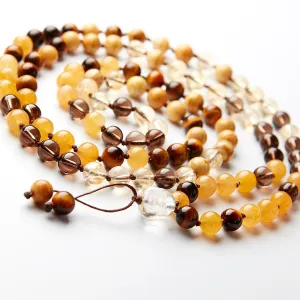 Happy Buddha Solar Plexus Mala - Abundance & Confidence