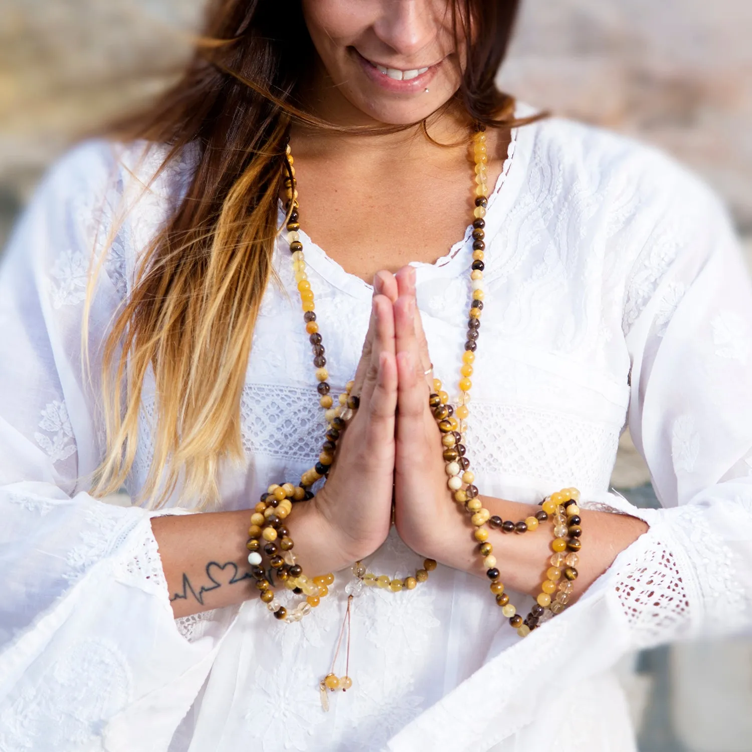 Happy Buddha Solar Plexus Mala - Abundance & Confidence