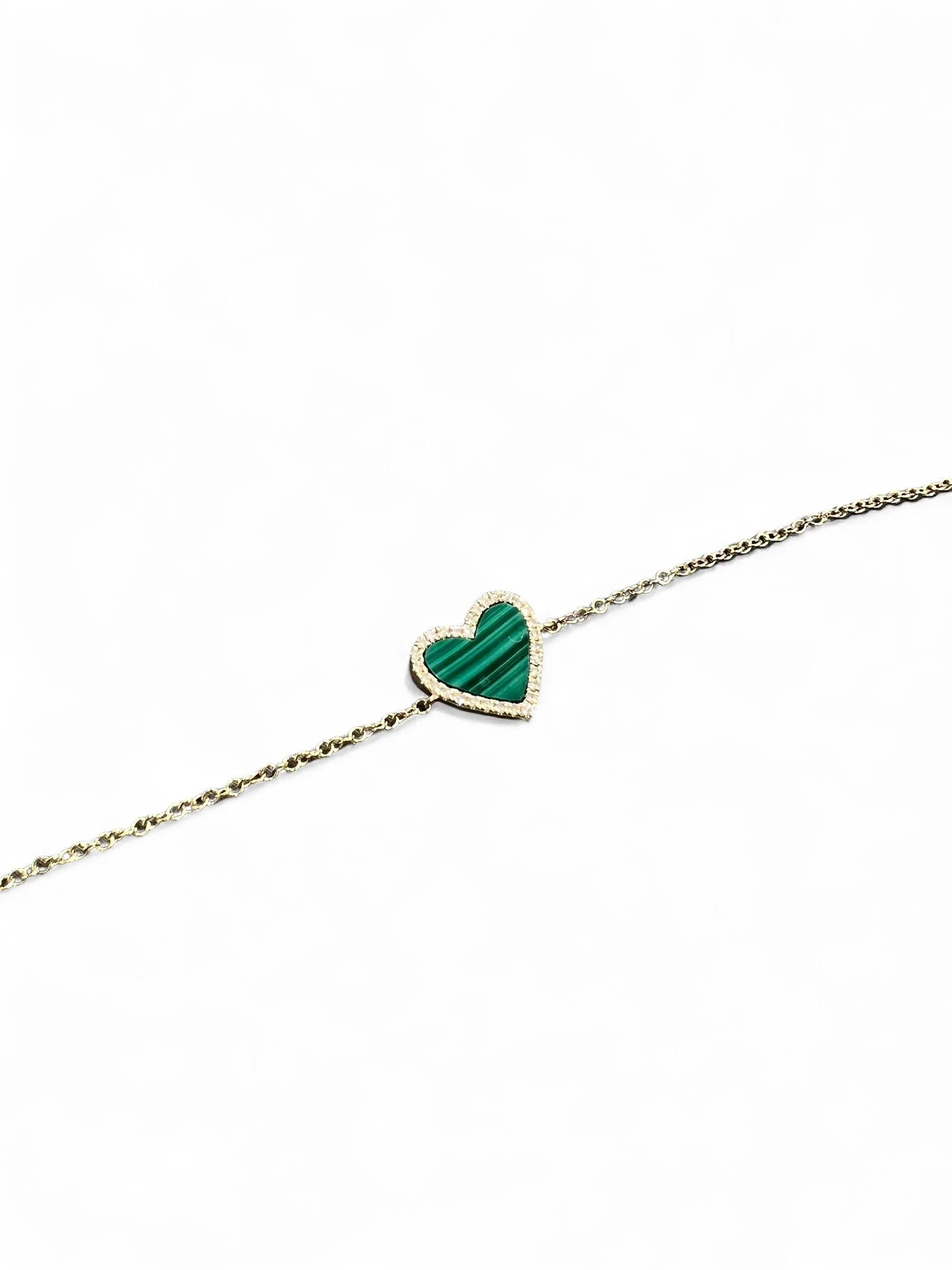 HEART MALACHITE BRACELET