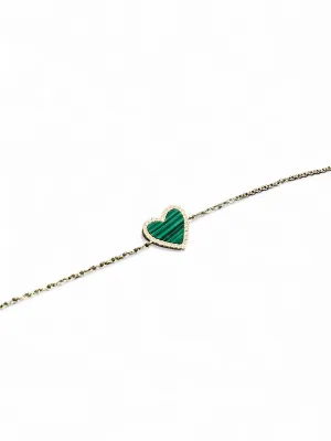 HEART MALACHITE BRACELET