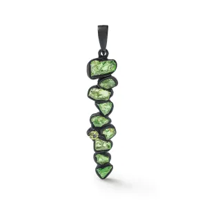 Ibert Rough Tsavorite and Peridot Pendant