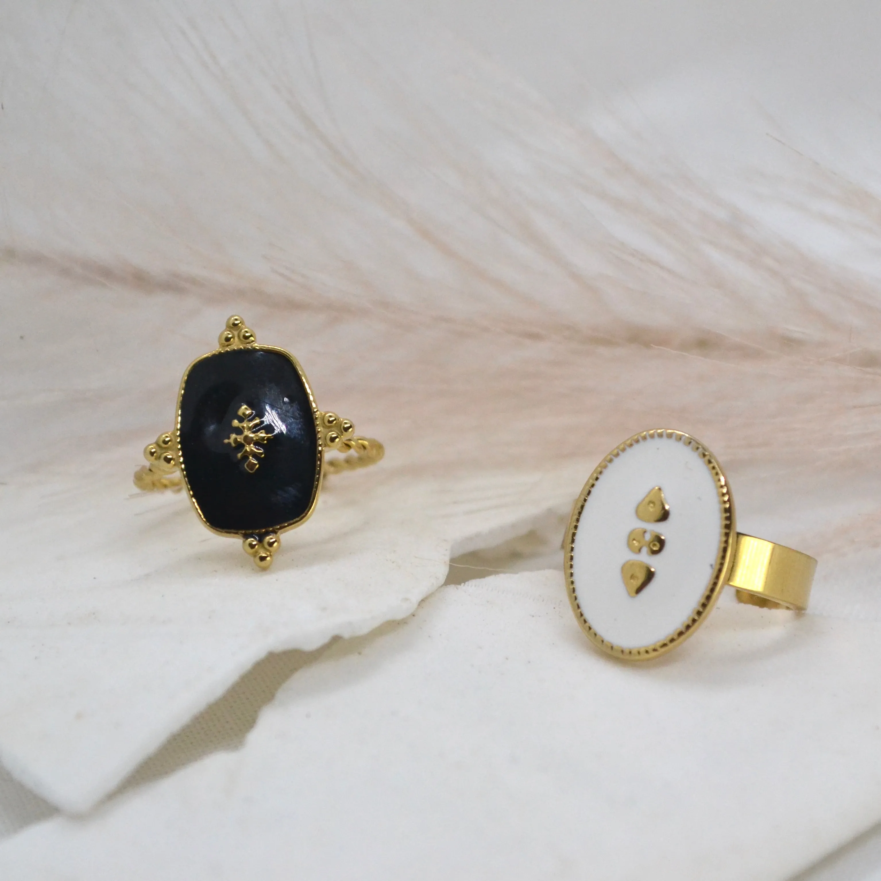 Josie ~ 14k Gold Plated Adjustable Ring