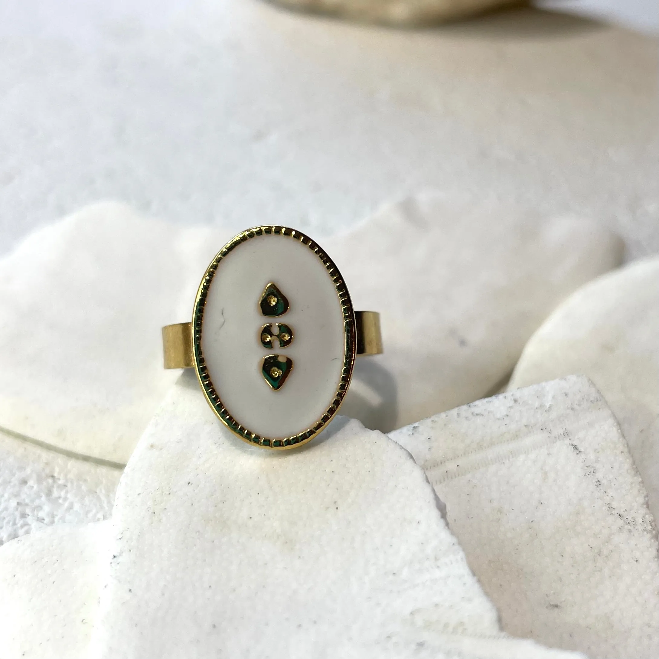 Josie ~ 14k Gold Plated Adjustable Ring