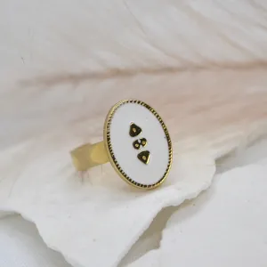 Josie ~ 14k Gold Plated Adjustable Ring