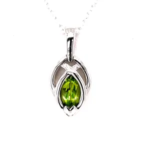 Kaleidoscope Peridot Celtic Style Pendant