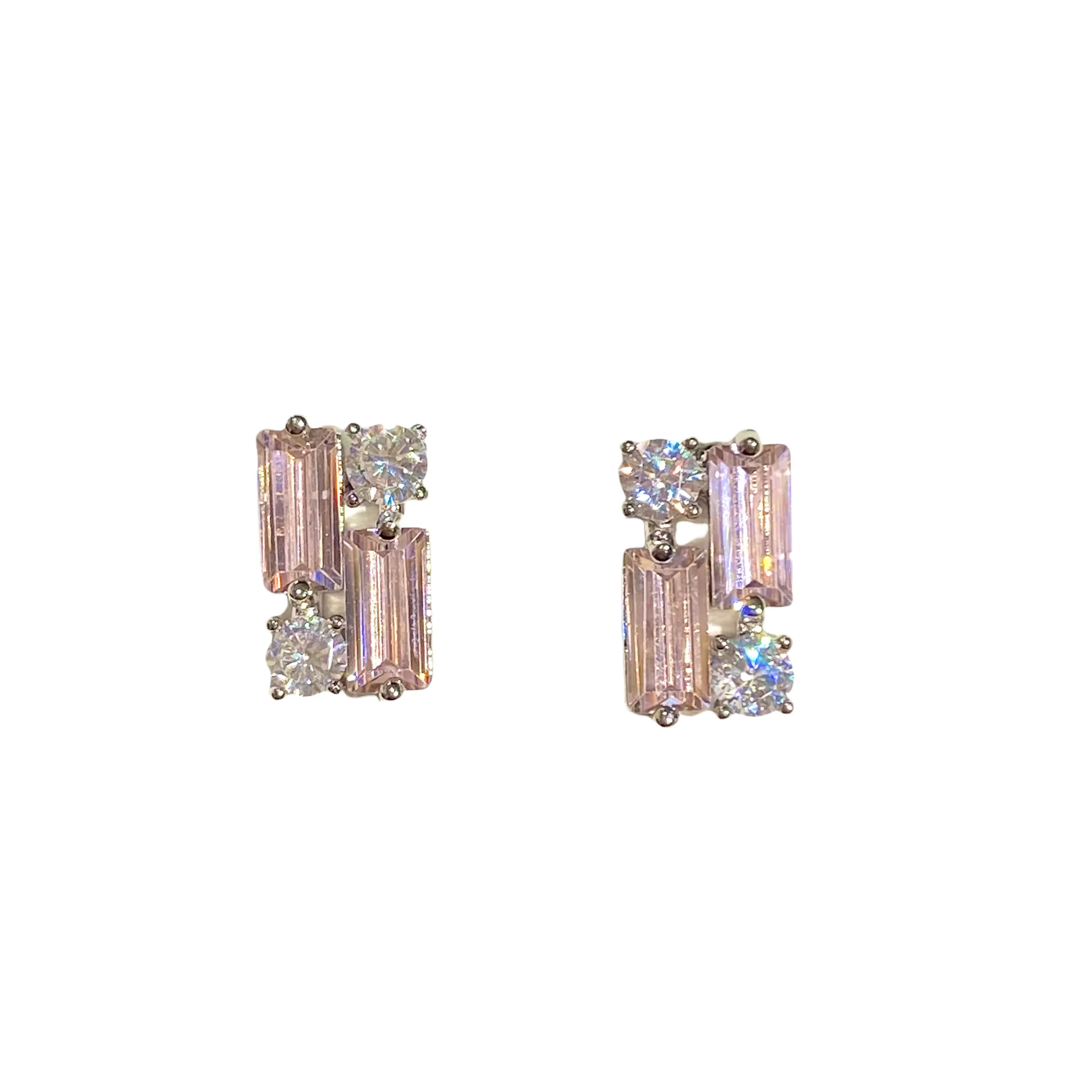 Karen Birthstone Baguette Deco Studs