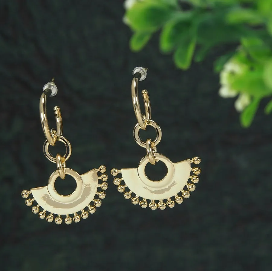 Korean Gold Plated Missoma Zenyu Chandelier Hoops Earring