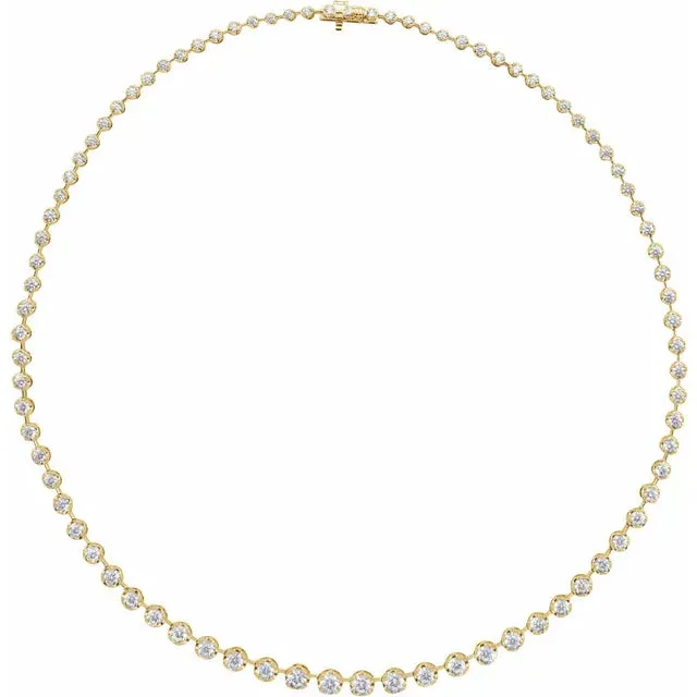 Lab-Grown Diamond Graduated Necklace