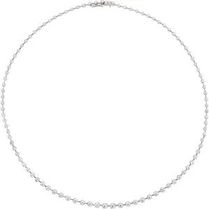 Lab-Grown Diamond Graduated Necklace