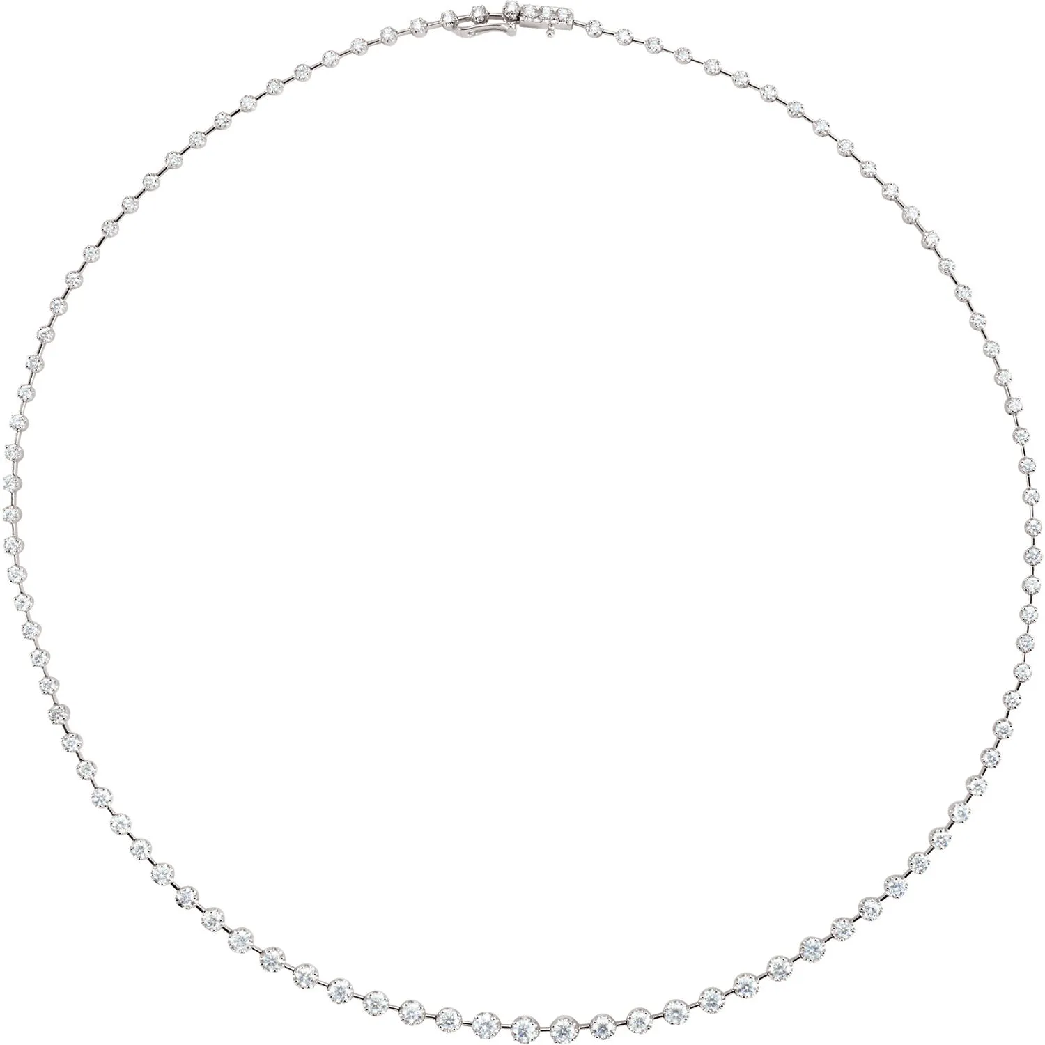 Lab-Grown Diamond Graduated Necklace