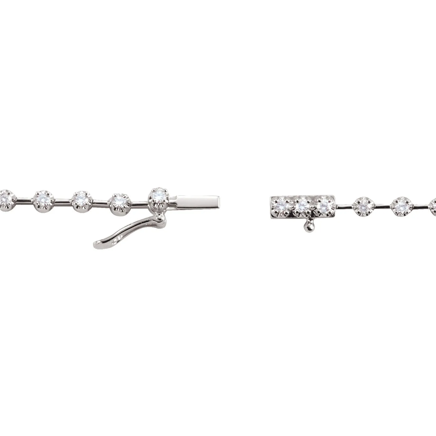 Lab-Grown Diamond Graduated Necklace